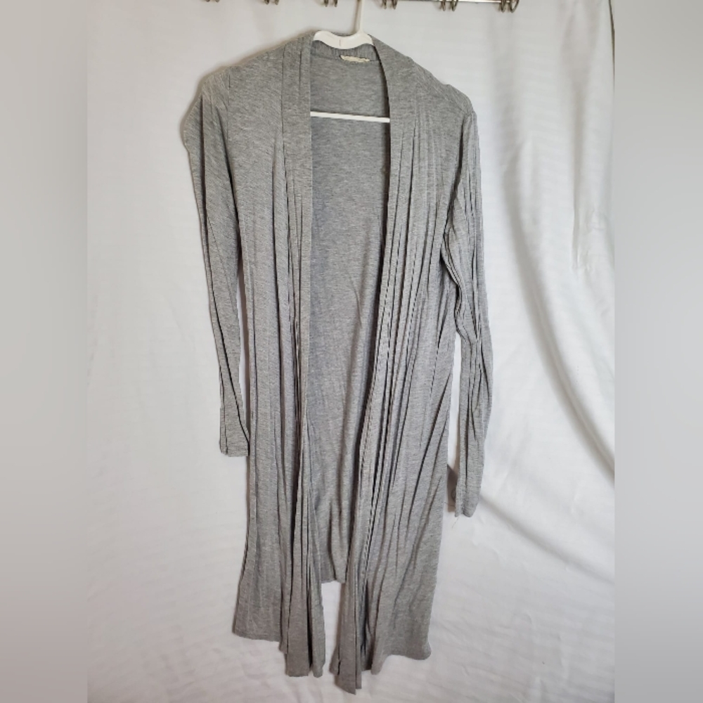 GREY LONG SWEATER